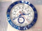 Rolex Wall Clock - Replica Rolex wall clock Yacht-Master II SS blue bezel